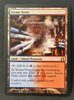 Steam Vents 247/274 Return to Ravnica RTR MTG Rare Shock Land LP - Image 1