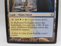 Hallowed Fountain MTG Return to Ravnica LP Shock Land Magic - Image 3