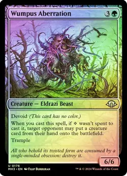 NM Foil Wumpus Aberration, MTG, Modern Horizons 3, Magic the Gathering, 176 - Image 1