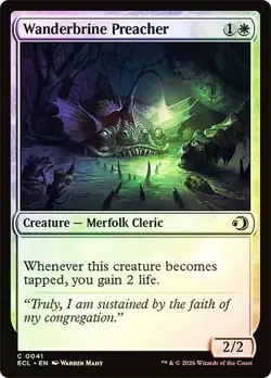 NM Foil Wanderbrine Preacher, MTG, Lorwyn Eclipsed, Magic the Gathering, 41 - Image 1