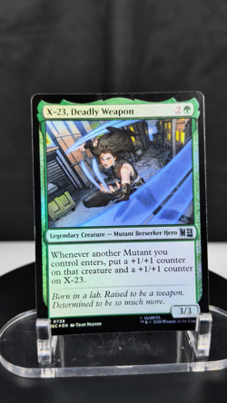 MTG X-23, Deadly Weapon TRADITIONAL FOIL NM Marvel MSC #738 Uncommon - Image 2