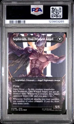 3265 Sephiroth Fabled One-Winged Angel 2025 MTG Final Fantasy #0382 PSA 10 - Image 2