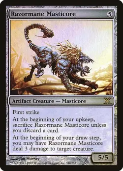 Razormane Masticore - Foil 10th Edition LP MTG - Image 1