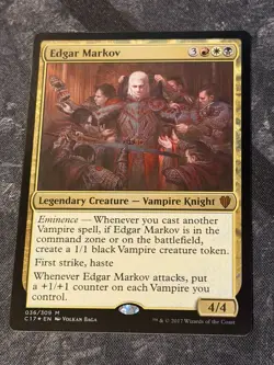 Edgar Markov x1 MTG Commander 2017 Foil NM Near Mint Magic Gathering - Image 1