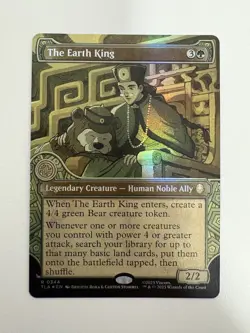 The Earth King Foil Showcase MTG Magic the Gathering Card NM Near Mint TLA - Image 1