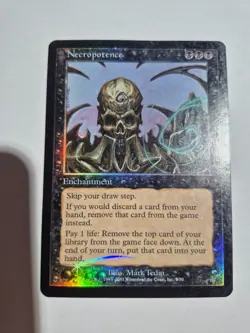 MTG - Necropotence - FOIL - Deckmasters Garfield vs Finkel - MP See Description - Image 1
