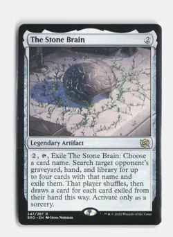 The Stone Brain 247 The Brothers' War MTG NM - Image 1