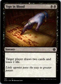 SIGN IN BLOOD 107 C STARTER COMMANDER DECKS - Image 1