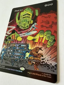 Final Act #0066 Foil MTG Marvel Super Heroes Borderless Full Art Near Mint - Image 2