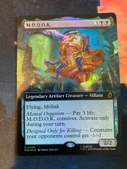 MTG Marvel Super Heroes MODOK Extended Art Foil - Image 1