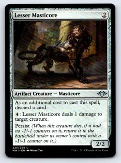 Lesser Masticore 225 Uncommon Modern Horizons Magic: The Gathering LP - Image 1