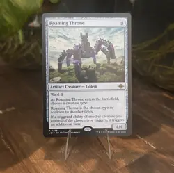 NM MTG Roaming Throne #258 Regular Rare Golem - LCI EN - Image 1
