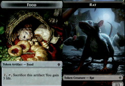 Magic the Gathering -MTG- Foil Food/Rat - Image 1