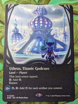 x1 NM - Uthros, Titanic Godcore (Borderless) Edge of Eternities - Image 1