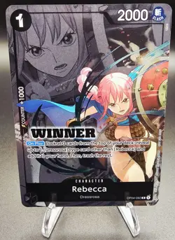 Rebecca (Winner Pack 2025 Vol. 2) OP04-092 One Piece Promotion Cards Foil - Image 1