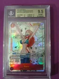 2024 ONE PIECE THE BEST PREMIUM BOOSTER MANGA ART #OP01016 NAMI BGS 9.5 - Image 1