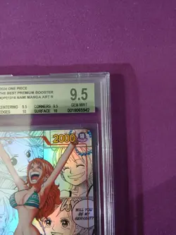 2024 ONE PIECE THE BEST PREMIUM BOOSTER MANGA ART #OP01016 NAMI BGS 9.5 - Image 2