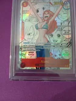 2024 ONE PIECE THE BEST PREMIUM BOOSTER MANGA ART #OP01016 NAMI BGS 9.5 - Image 4