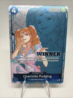 CHARLOTTE PUDDING (WINNER 2025) OP06-047 One Piece Promo Foil Unplayed NM!! - Image 1