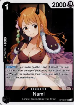 Nami R The Time of Battle OP16-091 One Piece TCG - Image 1