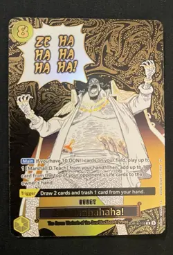 Bandai One Piece Card Game Zehahahahaha! OP16-116 SR Alt Art Foil Event - Image 1