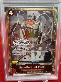 Gum-Gum Jet Pistol (Offline Regional 2024) [Finalist] One Piece ST01-015 PSA 10 - Image 2