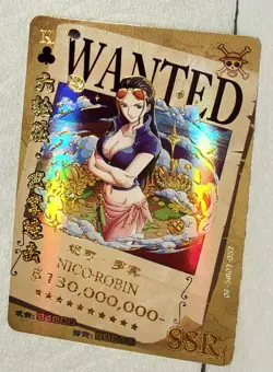 One Piece Nico Robin "WANTED" Chinese SSR Card # OP-5M02-052 - Image 1