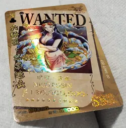 One Piece Nico Robin "WANTED" Chinese SSR Card # OP-5M02-052 - Image 2