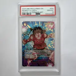 PSA 10 - ONE PIECE PRB02 EN - MONKEY D. LUFFY #061 - SPECIAL ALTERNATE ART - Image 1