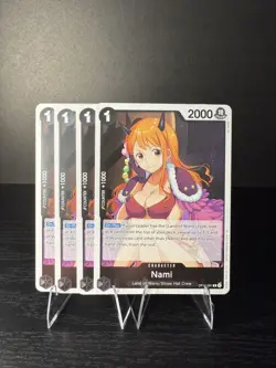 Playset Bandai One Piece TCG Nami OP16-091 R English x4 - Image 1