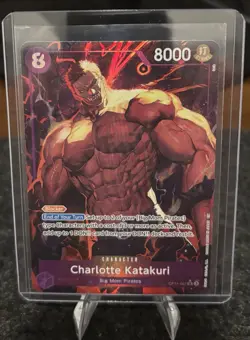Charlotte Katakuri OP11-067 One Piece CCG A Fist of Divine Speed SR ALT ART. NM. - Image 1