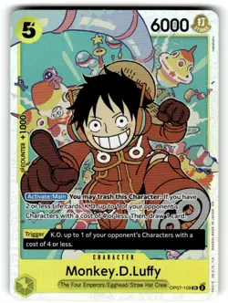 Monkey.D.Luffy (109) OP07-109 500 Years in the Future One Piece Foil NM - Image 1