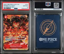 2022 ONE PIECE OP01-ROMANCE DAWN ALTERNATE ART #024 MONKEY D. LUFFY PSA 10 - Image 3