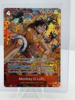MONKEY D LUFFY - One Piece OP16-015 - AA Alt Art Super Rare SR - Time of Battle - Image 1