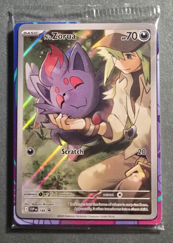 N’s Zorua SVP 189- Pokemon Journey Together Sealed Promo *Sealed w/ Dividers* - Image 1