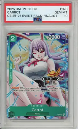 One Piece Graded: Carrot P-070 Championship Event Pack Finalist PSA 10 - Image 1