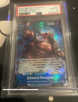 2024 One Piece Edward.Newgate Two Legends OP08-043 ALT Art SR PSA 10 English - Image 1