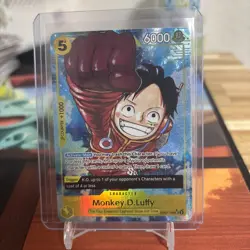 Monkey D. Luffy OP07-109 SR Alt Art 500 Years in the Future One Piece TCG NM - Image 1