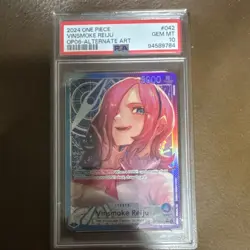 Bandai One Piece Vinsmoke Reiju OP06-042 Alt Art Foil Wings PSA 10 - Image 1