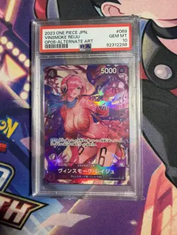 PSA 10 - One Piece TCG OP06-069 Vinsmoke Reiju Alt Art SR Japanese - Image 1