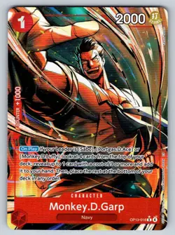 MONKEY.D.GARP (ALTERNATE ART) OP13-016 CARRYING ON HIS WILL FOIL - Image 1
