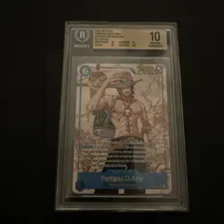 Bandai One Piece CCG Portgas D. Ace OP13 BGS 10 Alt Art SEC - Image 1