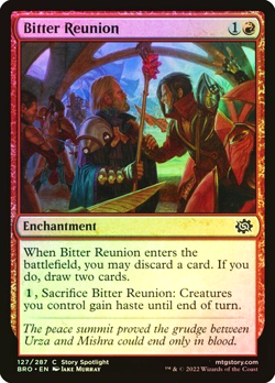 MTG - Bitter Reunion - Foil - The Brothers' War - Magic the Gathering - Image 1