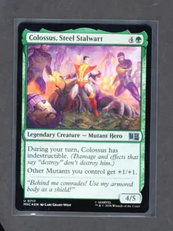 Colossus, Steel Stalwart MSC 717 U Foil Commander: Marvel Super Heroes NM - Image 1