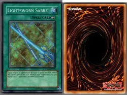 TDGS-EN059 Yugioh, Lightsworn Sabre, Holo Super Rare - Image 1