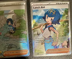 Pokemon Lot Twilight Masquerade Lana's Aid 219/167 Special Illustration Rare NM - Image 5