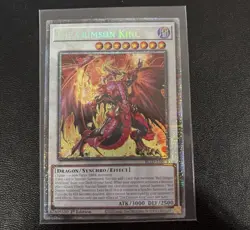Yu-Gi-Oh Blazing Dominion The Crimson King Starlight Rare BLZD-EN036 NM!!! - Image 1