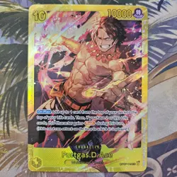 One Piece Trading Card Portgas.D.Ace - OP07-119 SEC - PRB02 Reprint NEAR MINT - Image 1