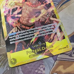 One Piece Trading Card Portgas.D.Ace - OP07-119 SEC - PRB02 Reprint NEAR MINT - Image 2