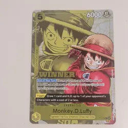 Monkey.D.Luffy - P-106 - WINNER - One Piece Card Game English - OPTC - Vol. 3 - Image 1
